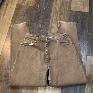 Levi's Brown Straight Leg Jeans